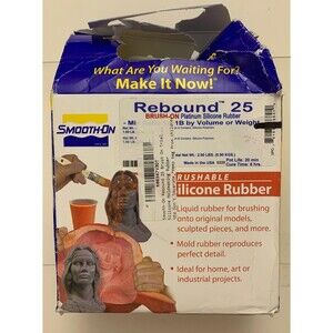 Smooth-On Rebound 25 Brush On Trial Unit Platinum Silicone Moldmaking Rubber 2lb